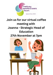 Picture of Virtual Coffee meeting explaining with Joanna Strategic head of education