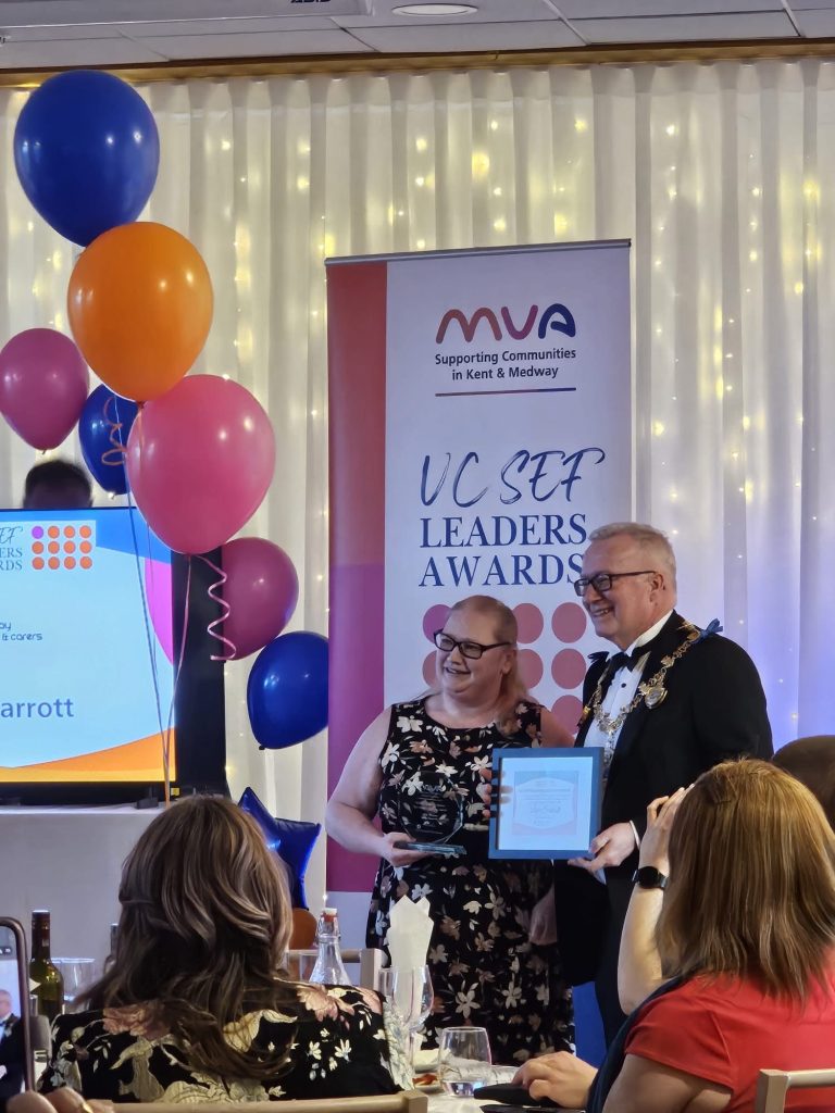 Lisa Scarrott medway people's choice award best volunteer sector leaders award 2026 medway parent and carers winning an award