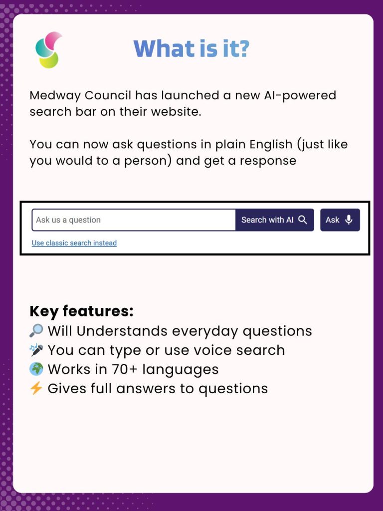 A New AI Search Tool on the Medway Council Website: What Parent Carers Need to Know medway parent carers forum 3