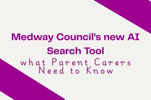 new ai search bar on medway council website for parent carers